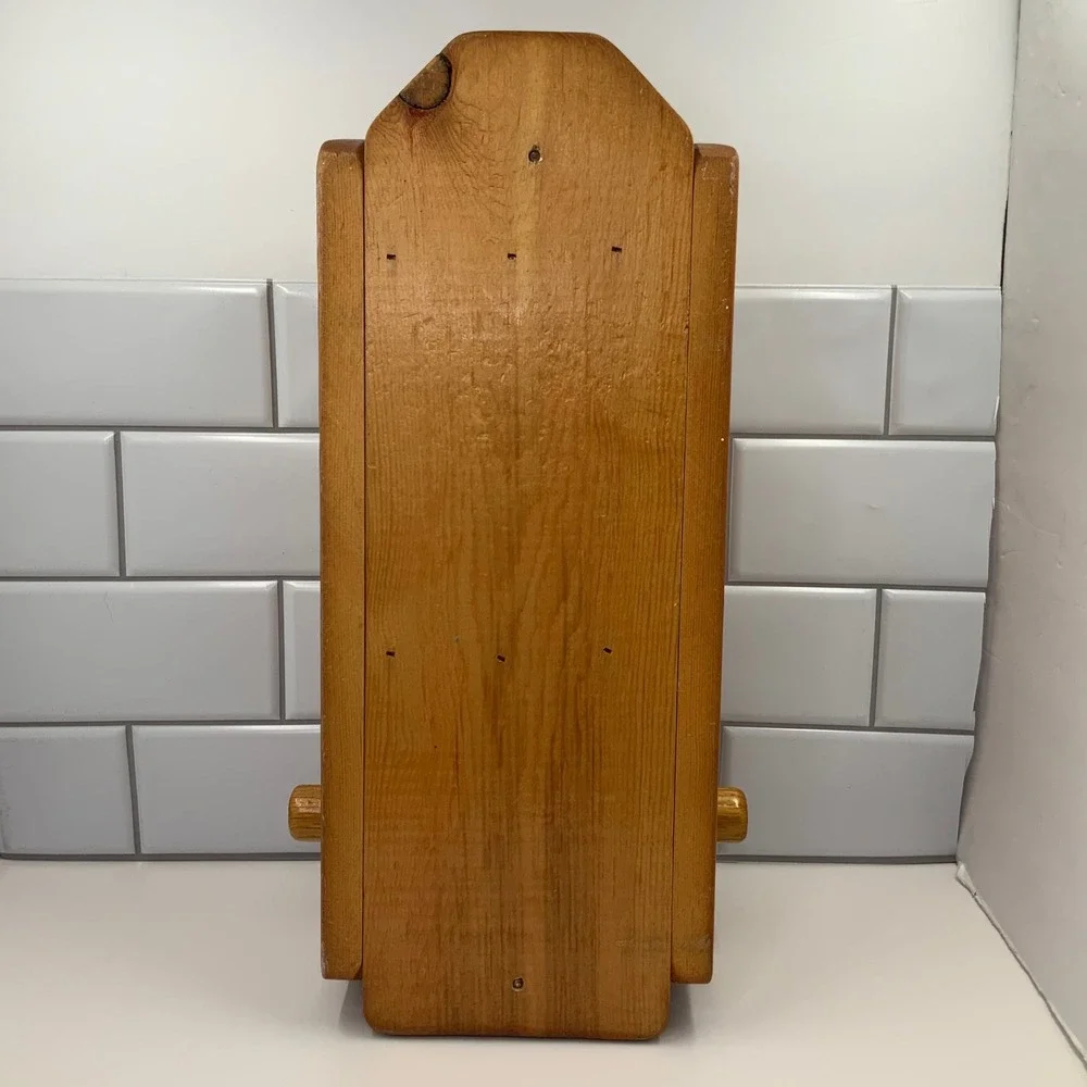 Vintage Forest Furniture Russell Ind Wood Wall Shelf Spindle Brown 16in